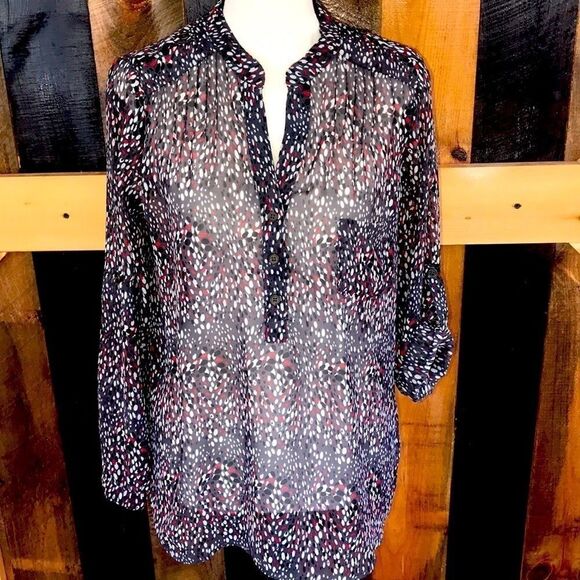 Alice Blue for Stitch Fix sheer tunic top, size M - Picture 1 of 7